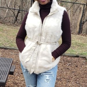Faux fur vest